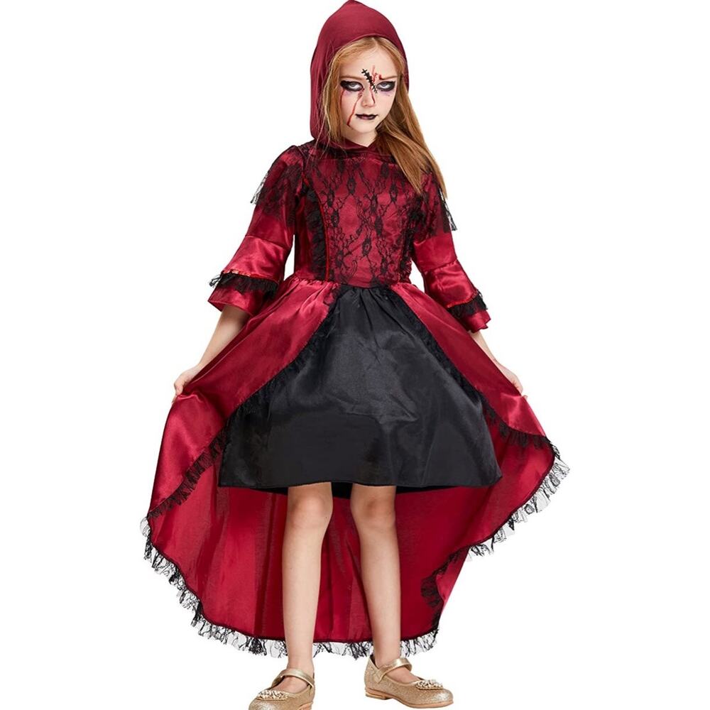 Girls Vampire Costume 3-4Y